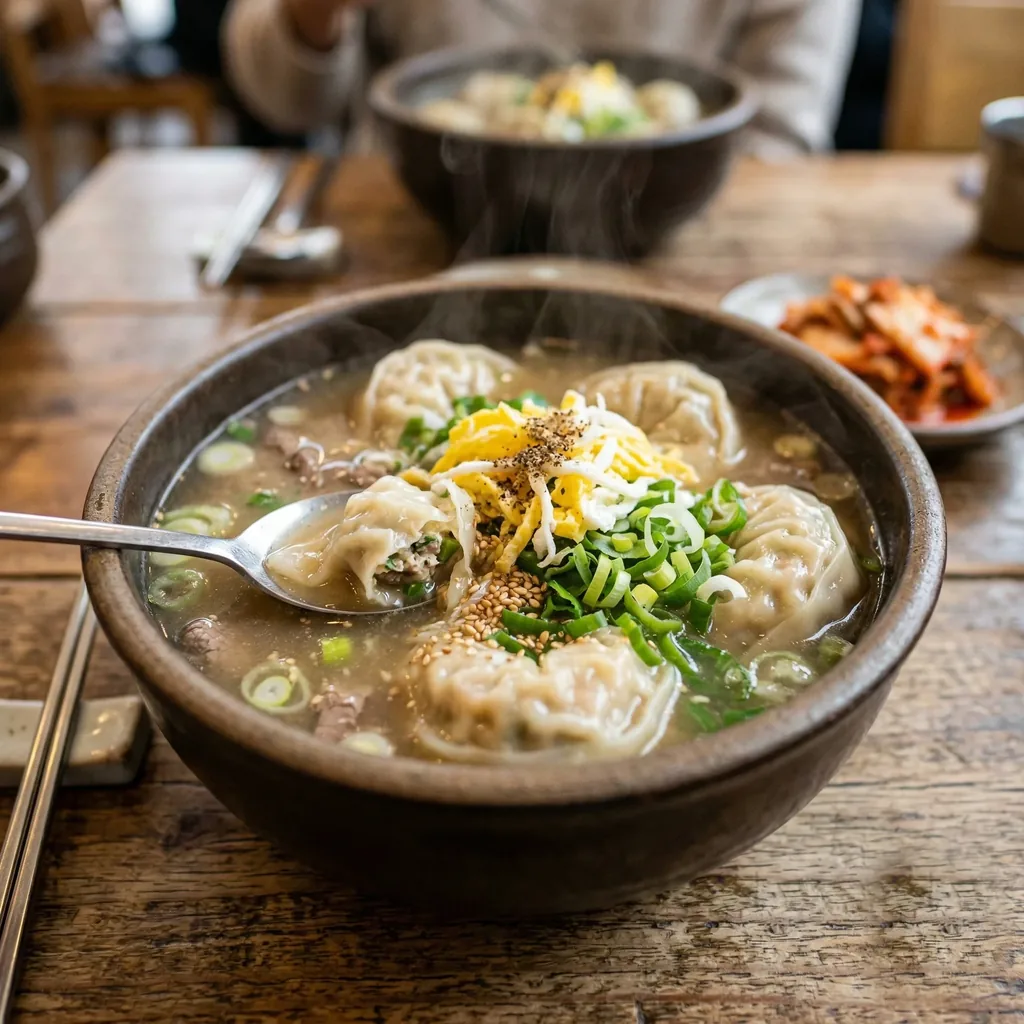 만둣국