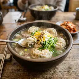 만둣국